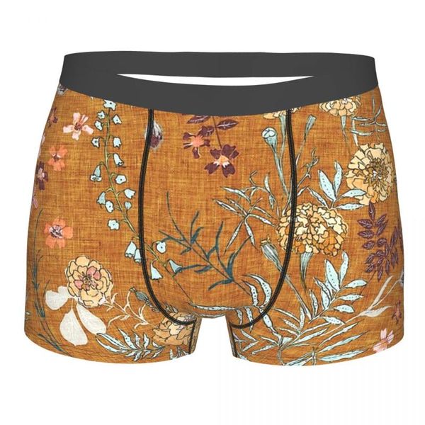 

underpants pretty bohemian cotton panties man underwear marigold love (mustard) shorts briefs, Black;white