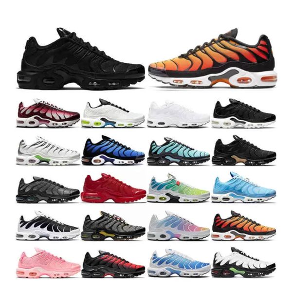 

tn plus running shoes mens black white sustainable neon green hyper pastel blue burgundy oreo women breathable sneakers trainers outdoor spo