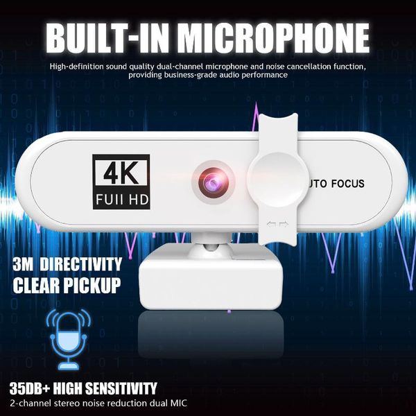 

webcams sailvde 4k webcam conferentie pc 2k autofocus usb web camera lapdeskvoor kantoor vergadering thuis met mic 1080p