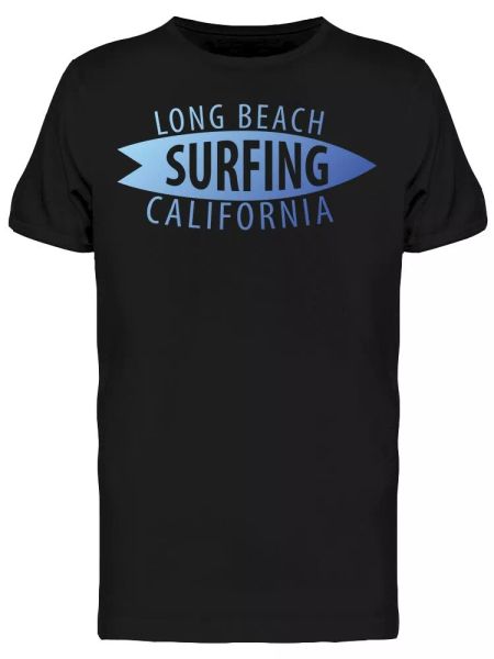 

Long Beach Surfing California Tee Men's -Image by Shutterstock, White;black