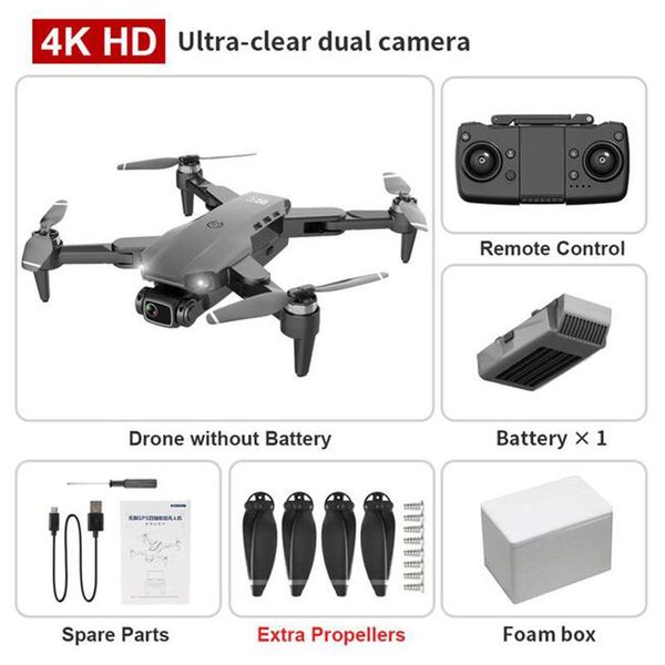 L900 Pro 4K HD Dual Camera Drone с 5G Wi-Fi FPV в реальном времени трансмиссия безмолкового двигателя расстояние 1,2 км мини-дрон