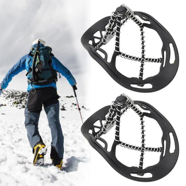 

cords, slings and webbing 1 pair silicone anti-skid snow ice climbing shoe spikes gripper grip cleat crampon outdoor skiing slip shoes cover
