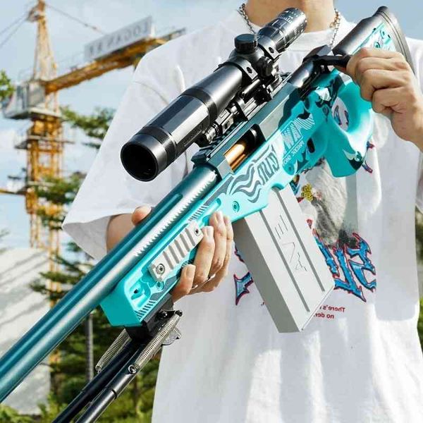 

0135super large awm sniper soft bullet children throwing shell 98k g simulated toy gun eating chicken m24 fully equipped boy