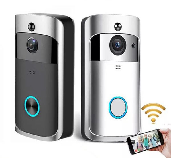 Telefones de porta de vídeo Smart Video Doorbell V5 Sem Fio Wifi Remoto Monitoramento Remoto Home Vídeos Intercomunicador