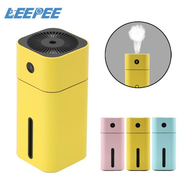 

car air freshener portable mini ultrasonic square humidifier aroma essential oil diffuser usb purifier led for office