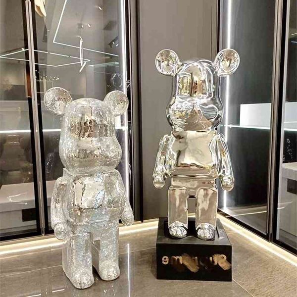 

33net red violent bear landing large decoration nordic creative living room tv cabinet electroplated cartoon bear piggy bank
