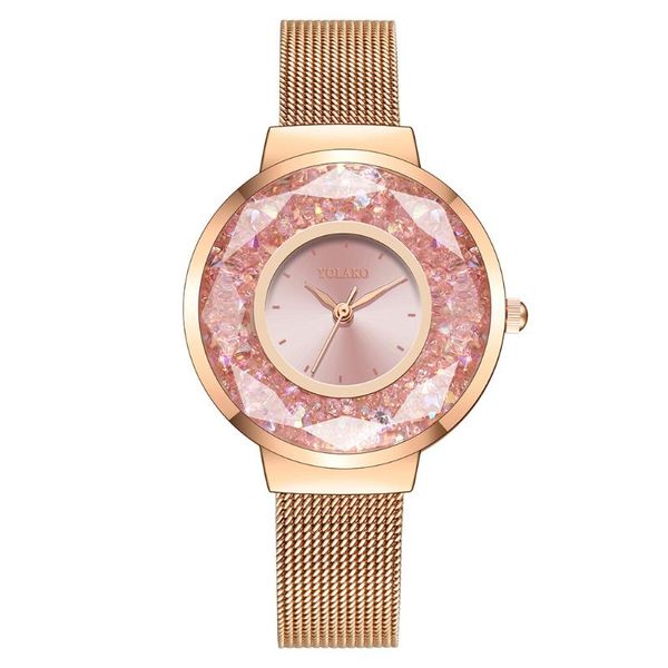 

wristwatches fashion crystal diamond women watches polygonal dial design elegant ladies watch exquisite stainless steel quartz wrist, Slivery;brown