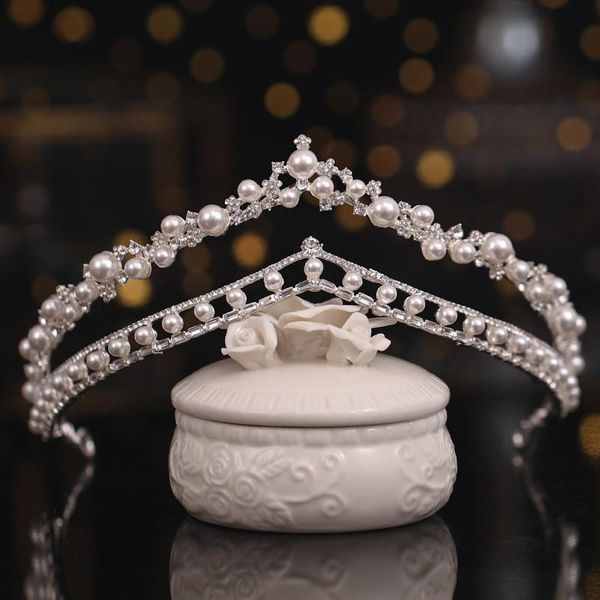 

hair clips & barrettes baroque luxury crystal wedding bridal tiaras crowns for women prom diadem ornaments bride jewelry accessories, Golden;silver
