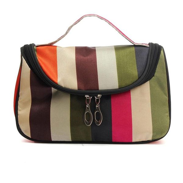 

cosmetic bag makeup box with double zipper bags & cases