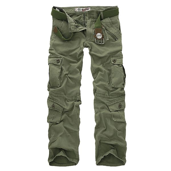 

men cargo pants camouflage trousers military pants for man 7 colors, Black