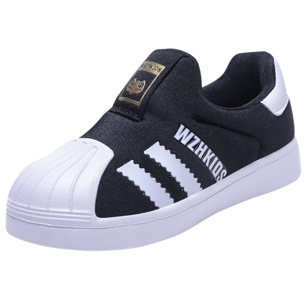 

2021 new spring autumn kids shoes for boys sneakers casual mesh slip-on children shell head shoes girls fashion running shoes, Black;red