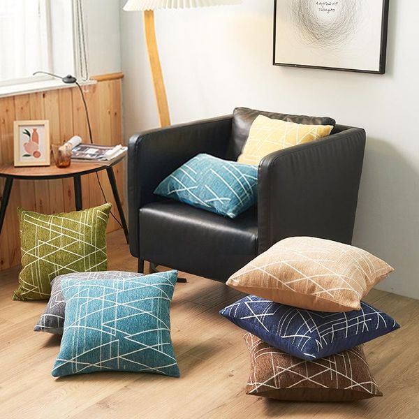 

cushion/decorative pillow geometric cushion cover case soild color pillowcase nordic home decor sofa throw pillows room decorative