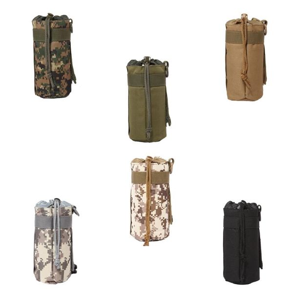 

hydration packs molle water bottle pouch portable kettle pocket outdoor hunting camping bag for backpack belt vest g99d