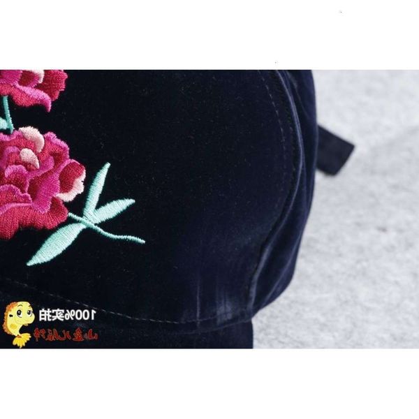 

ball caps baseball cap, embroidered flower, autumn and winter, Blue;gray