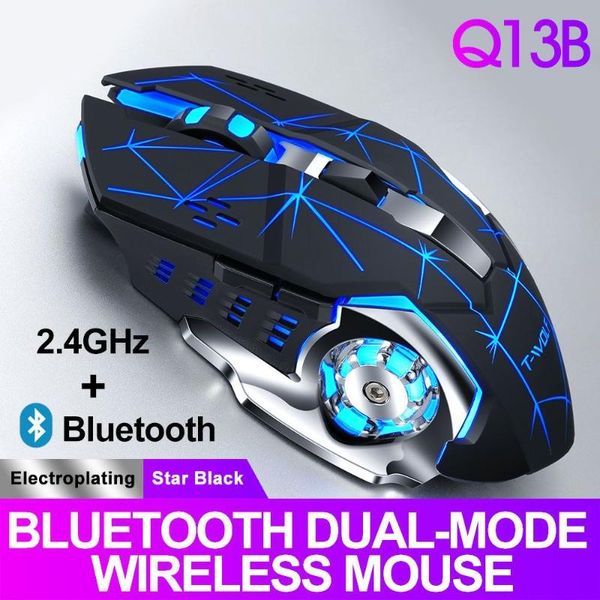 

rechargeabledual-modebluetooth wirelessmousesilentgamingglow muteofficegaminglapoptical mouse gamingmouse glow,home office mice