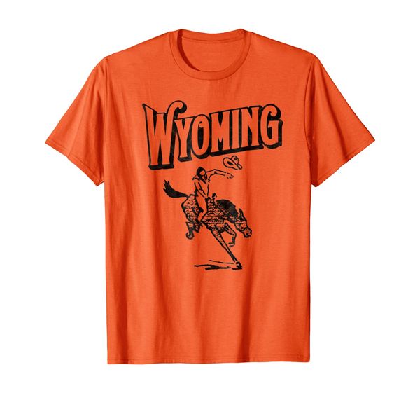 

Wyoming Retro Rodeo Bronco Rider Cowboy Shirt, Mainly pictures