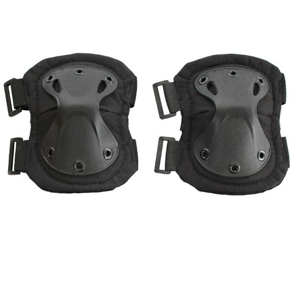 

elbow & knee pads tactical protective gear children paintball combat hunting skating scooter kneepads kids sport safety, Black;gray