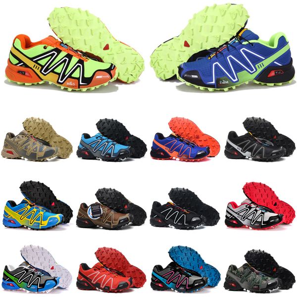 

speed cross 3 outdoor mens running shoes speedcross runner jogging iii black green pink grey #11 men trainers sports sneakers chaussures zap