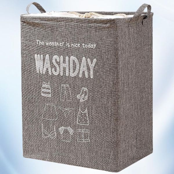 

storage bags large capacity clothes bag laundry pouch sundries organizer grey (75l)