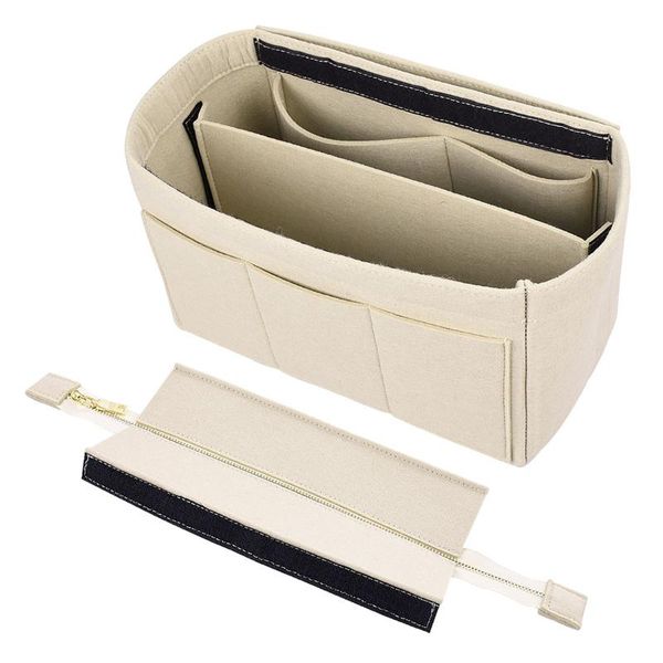 

women cosmetic bag felt insert for speedy 30 35 handbag organizer with pockets makeup travel storage bags