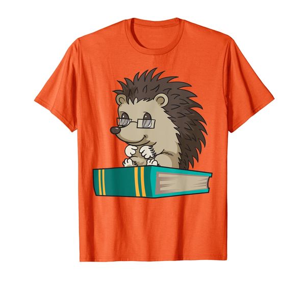 

Cute Unique Bookworm Reading Hedgehog Gift T-Shirt, Mainly pictures