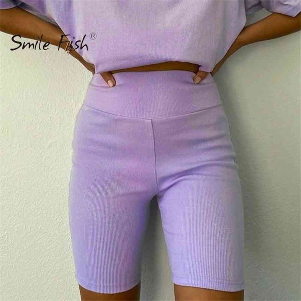 

solid women summer cycling bike shorts stretch basic short black female pantalones sweatpants strike bodycon streetwear g19 210621, White;black