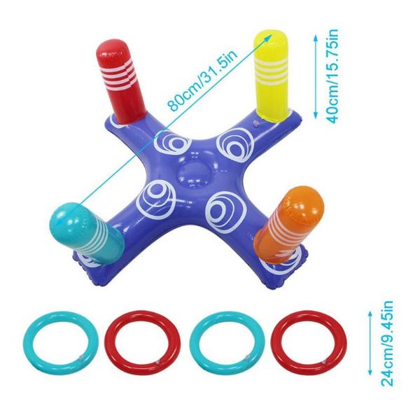 

pool & accessories inflatable ring toss toy water floating swimming kids adults interactive throwing game for beach