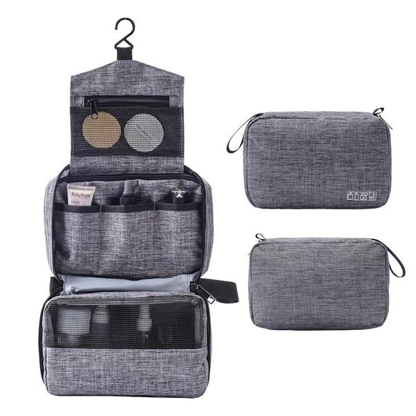 

cosmetic bags & cases hanging travel toiletry bag for men and women makeup beautician folding bathroom shower organizer toilettas