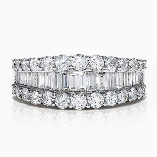 

trendy proposal engagement rings with cubic zircon stone micro paved noble finger gadget wholesale lots&bulk wedding, Slivery;golden