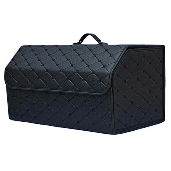 

car organizer storage box folding large-capacity portable trunk multi-function leather