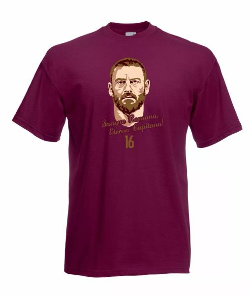 

t-shirt shirt de rossi rome roman blood eternal captain daniele, White;black