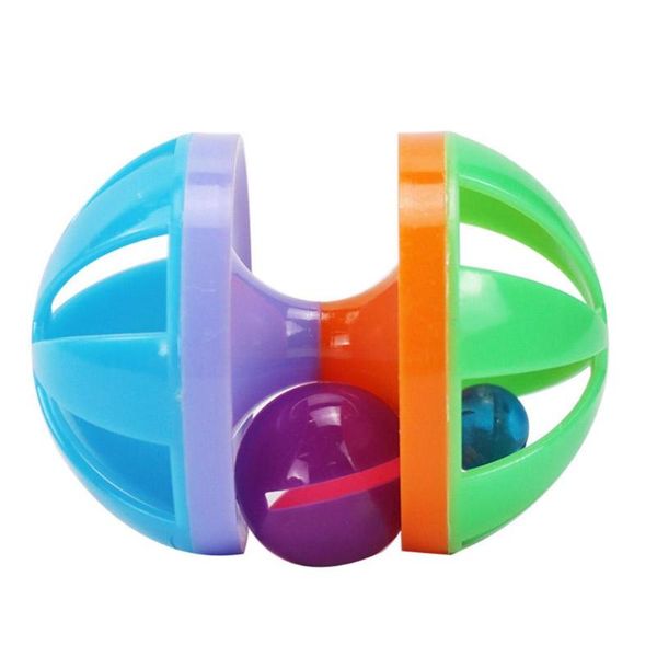 

cat toys rolling ball bell barbell shape interactive teaser toy for pet cats supplies random color