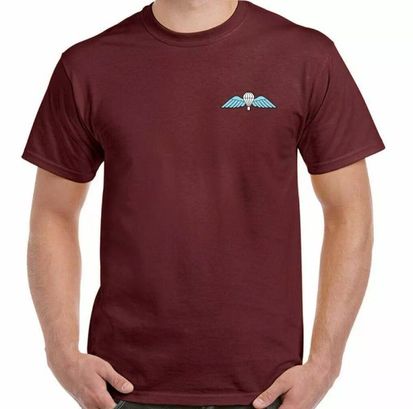 

Paratrooper Wings T-SHIRT Parachute Regiment Airborne 1 2 3 4 7 10, White;black