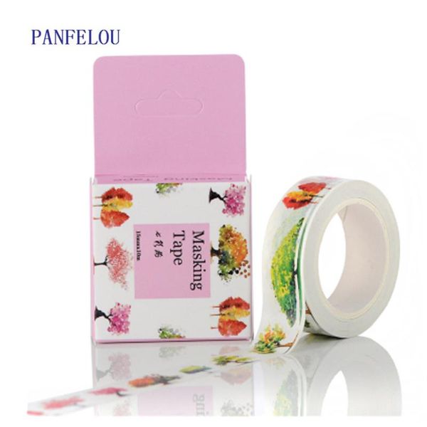 

1.5cmx10m colorful tree cartoon stickers border masking adhesive paper washi tape diy scrapbooking hand account gift wrap