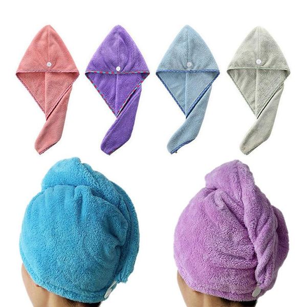 

towel microfiber hair fast drying dryer bath wrap hat rapid towels absorbent cap turban