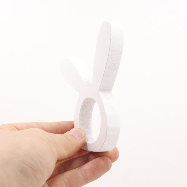 

shape wooden napkin rings easter buckles holders dinning table setting decoration