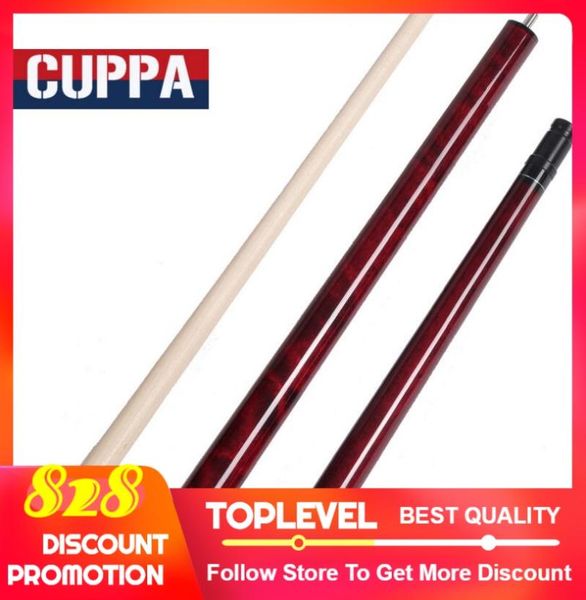 

arrival cuppa brand pool punch & jump cue billiard stick kit durable carrying 13.5mm tip black red color made in china 2021 cues