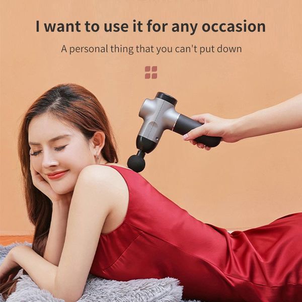 

high power massage gun deep muscle beat massager fitness relaxation slimming shaping pain relief body neck electric massagers