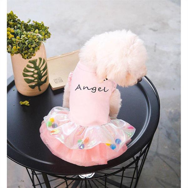 

dog apparel summer pet dress small clothes angel skirt chihuahua poodle bichon puppy costume tutu cute clothing