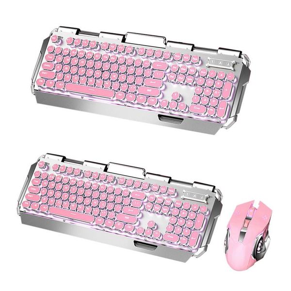 

gaming keyboard ,104-key waterproof for x10 steampunk cute pink real mechanical keyboards