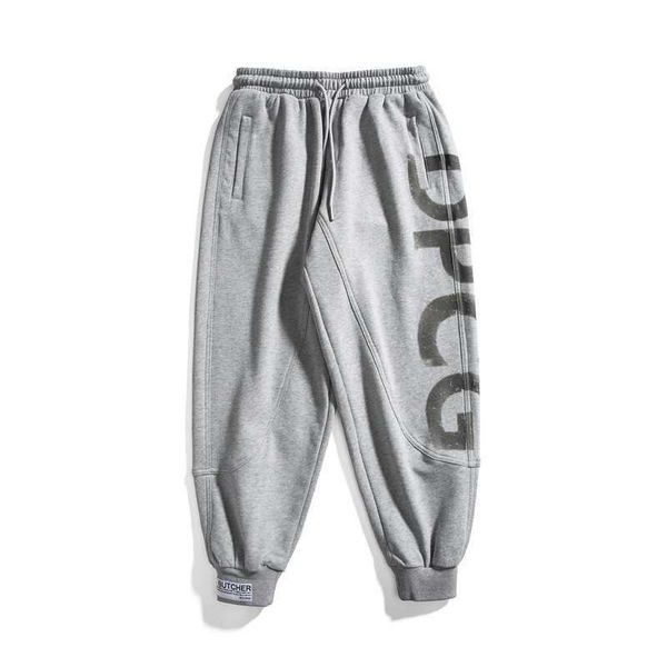 

new hip hop letter printed sports pants in autumn 2021 men's trendy street leggings2021, Black