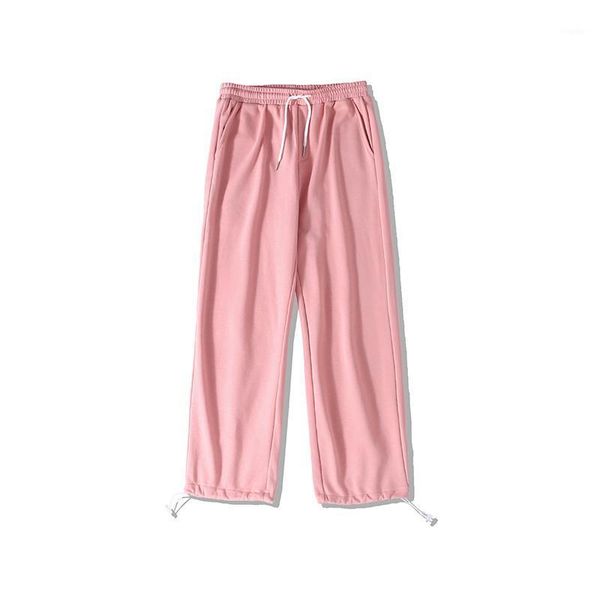 

men's pants spring and autumn high street casual women's leggings, Black