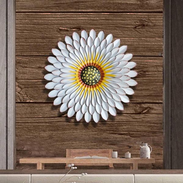 

decorative objects & figurines gift hanging wall decor garden bedroom balcony patio multiple layer sculptures metal flower chrysanthemum sha