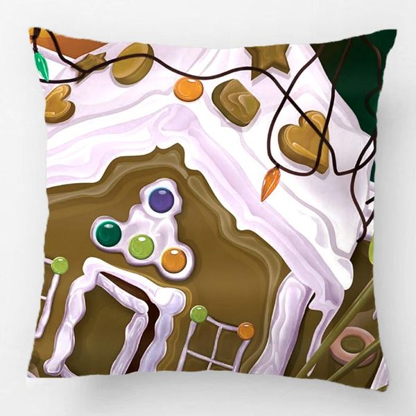 

gingerbread house throw pillow case decorative cushion cover pillowcase customize gift high-quality by lvsure for car sofa seat cushion/deco