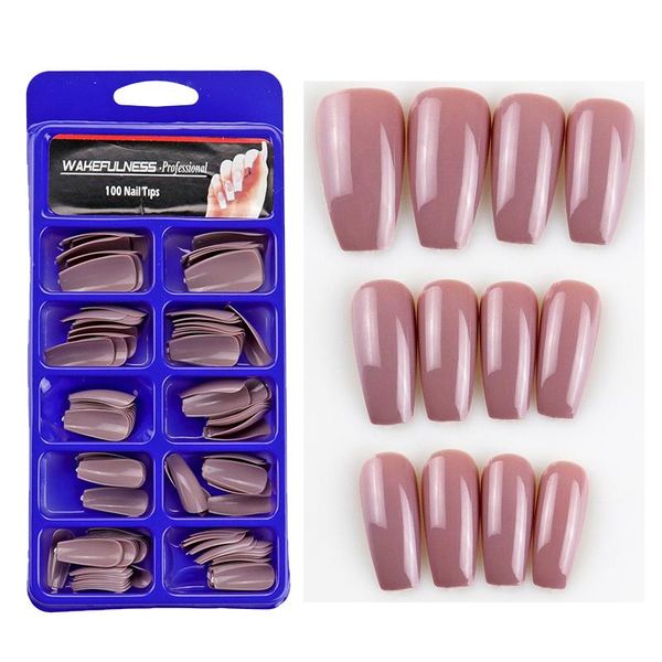 

120pcs square nail tips coffin fake nails colorful full cover ballerina false art acrylic manicure press on, Red;gold