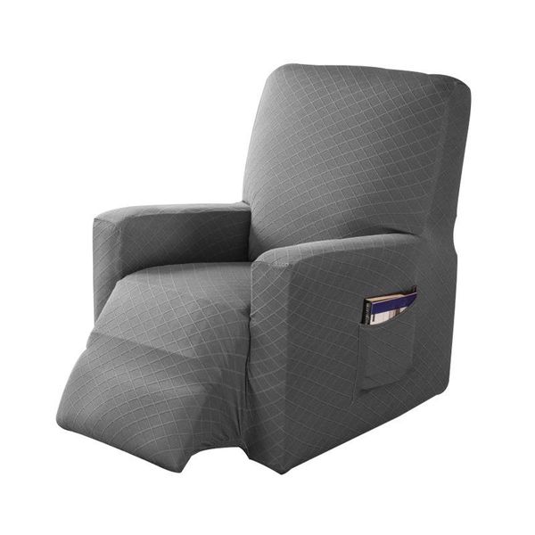 

chair covers elastic recliner sofa cover, cover anti-slip washable house protection for tv armchair - relaxing gray