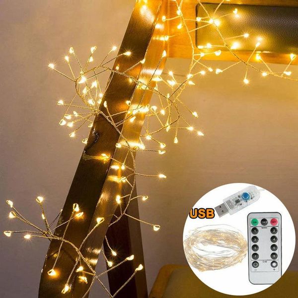 

strings 3m 5m copper wire 100/200 led string lights firecracker fairy garland light for christmas window wedding party battery operated