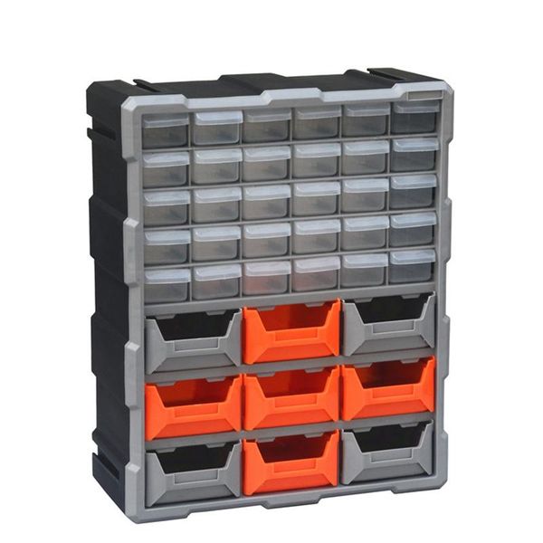 

tool organizers wall-mounted parts box combined multi-grid drawer type component toolbox building blocks screw storage case