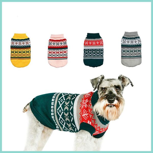 

dog apparel pet winter sweater vest christmas clothes puppy holiday clothing for small medium dogs french bulldogs ropa perro