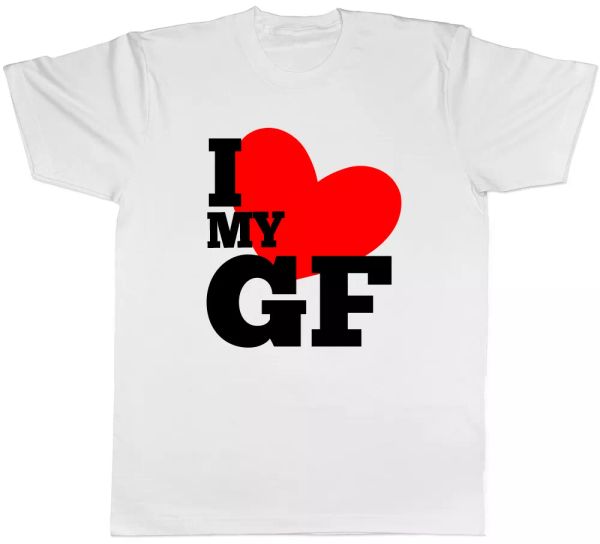 

i love my girlfriend mens t-shirt tee, White;black